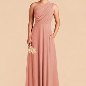 Birdy Grey Kira Chiffon Bridesmaid Dress Dusty Rose